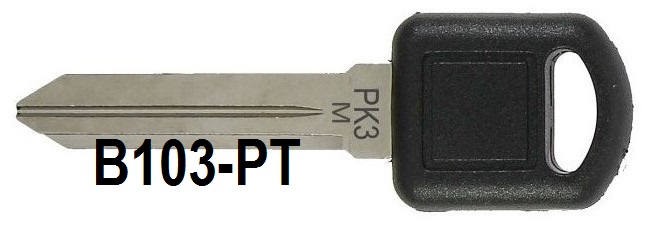 GM PK3M Transponder Key B103-PT